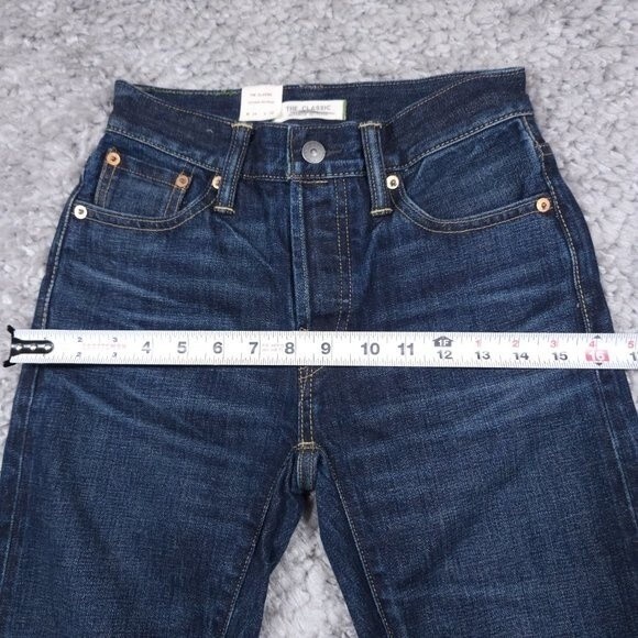 AE77 The Classic Straight Leg Jeans Women's 24 x 30 Japanese Selvedge Dark Wash - Picture 7 of 9